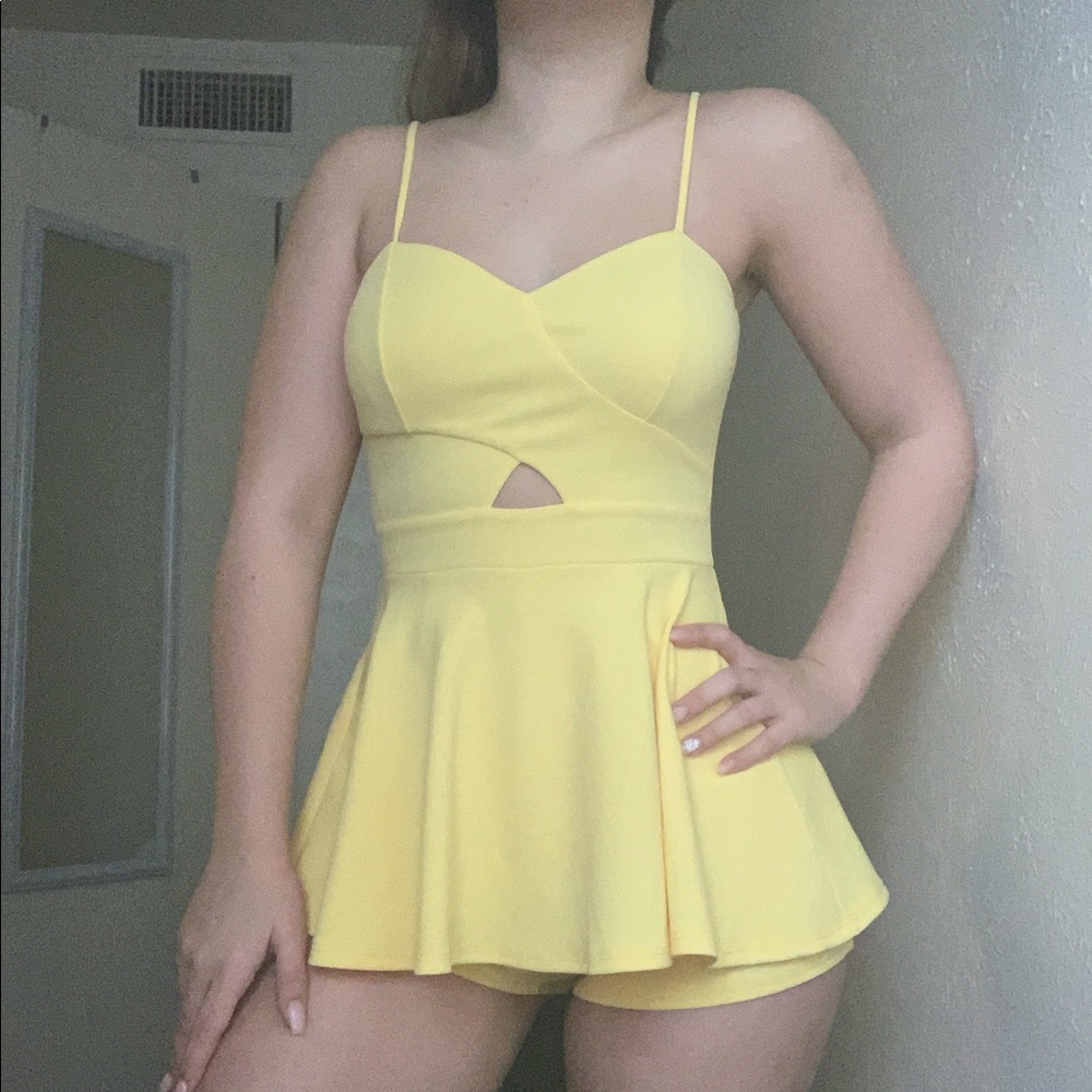 FashionNova Yellow ROMPER